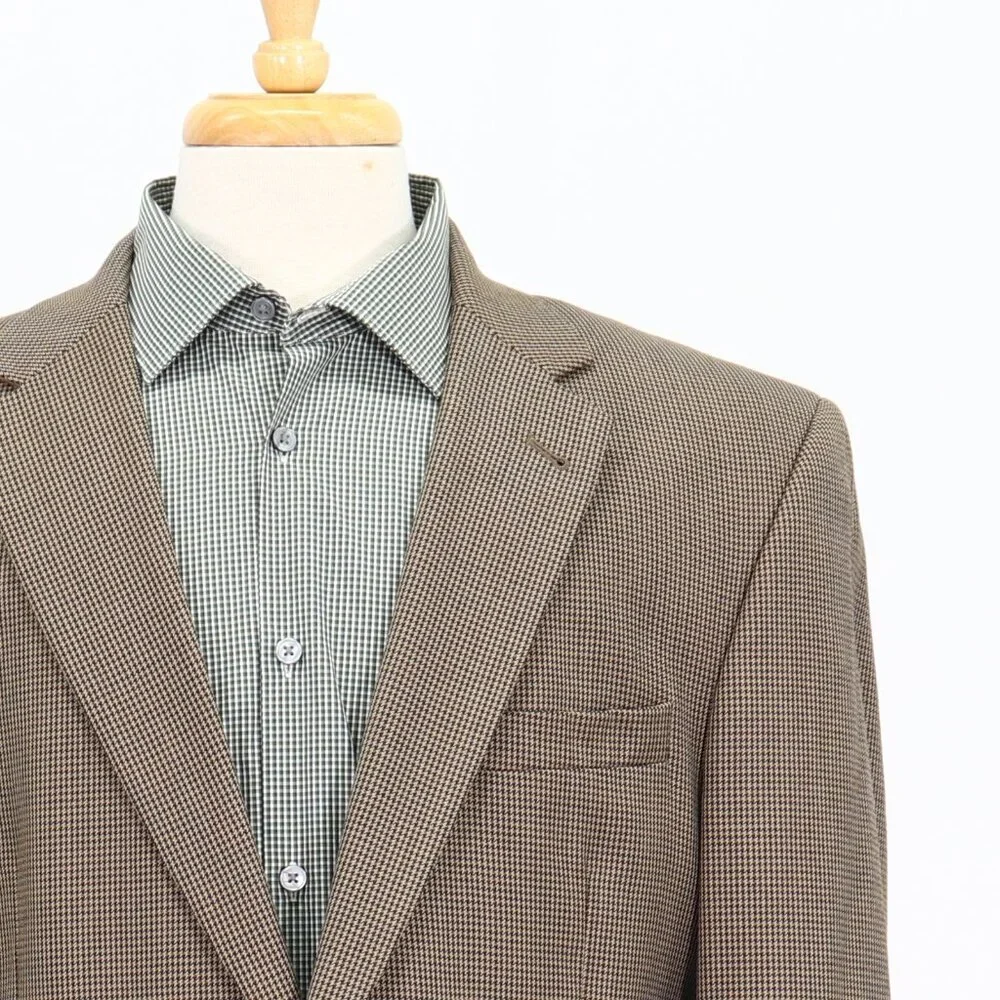 Jos. A. Bank 42L Brown HT 2-Button Sport Coat Blazer Jacket